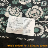 KAPITAL Fastcolor Selvedge Bandana (Churchill GARDEN) [ K2508BA508 ]