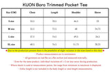 KUON Boro Trimmed Pocket Tee