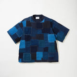 KUON 25S/S Vintage Boro Patchwork Pullover Shirt [ 190CS02B484-78-03 ]