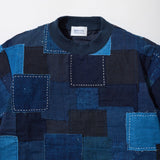 KUON 25S/S Vintage Boro Patchwork Pullover Shirt [ 190CS02B484-78-03 ]