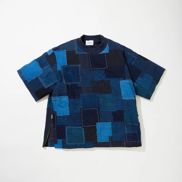 KUON 25S/S Vintage Boro Patchwork Pullover Shirt [ 190CS02B484-78-03 ]