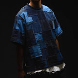 KUON 25S/S Vintage Boro Patchwork Pullover Shirt [ 190CS02B484-78-03 ]