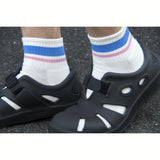 Lawson x MUJI exclusive Border Line Short Socks