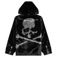 MASTERMIND WORLD ACRYLIC WOVEN FULL ZIP JACKET [ MW24S13-BL008 ]