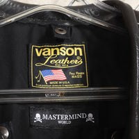 MASTERMIND WORLD x VANSON BONE JACKET CUSTOM [ MW24C13-BL100 ]