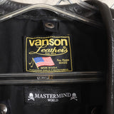 MASTERMIND WORLD x VANSON BONE JACKET CUSTOM [ MW24C13-BL100 ]