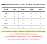 MURAKAMI TAKASH x Dodgers x Fanatics 2025 World Series Champions Tee [ Black ]