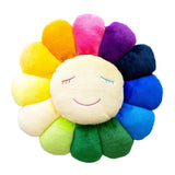 MURAKAMI TAKASHI Flower Cushion Rainbow & White (60cm)