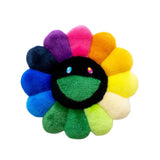 MURAKAMI TAKASHI Flower Cushion Rainbow x Black (30cm)