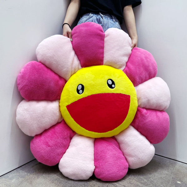 MURAKAMI TAKASHI kaikai kiki 100cm Flowers Cushion Pink