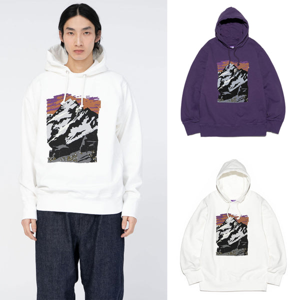 THE NORTH FACE PURPLE LABEL 10oz Mountain Graphic Hoodie [ N24FH040 ]