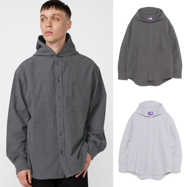 THE NORTH FACE PURPLE LABEL Flannel Mountain Hooded Shirt [ N25FG048 ] cotwo