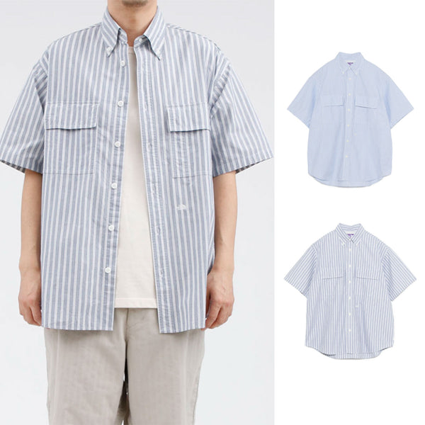 THE NORTH FACE PURPLE LABEL Button Down Striped Field S/S Shirt [ N25SG136 ] cotwo