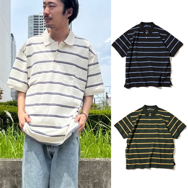 NAUTICA ( JAPAN ) Basic Polo Shirt Border cotwo
