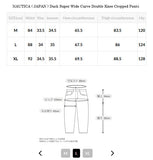 NAUTICA ( JAPAN ) Duck Super Wide Curve Double Knee Cropped Pants