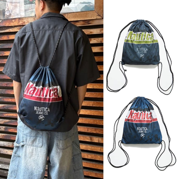 NAUTICA JEANS CO. ( JAPAN ) Mesh Print Logo Tote Bag cotwo