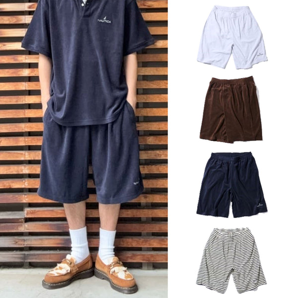 NAUTICA ( JAPAN ) Big Silhouette Pile Easy Shorts cotwo