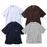 NAUTICA ( JAPAN ) Big Silhouette Pile Pocket Stripe T-Shirt cotwo