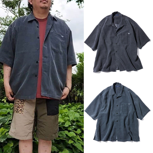 NAUTICA ( JAPAN ) Wide Silhouette Faded Open Collar Short Sleeve Shirt cotwo