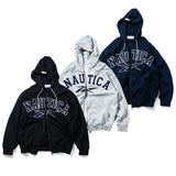 NAUTICA ( JAPAN ) x Reebok Exclusive Double Name Arch Logo Heavyweight Zip-Up Hoodie cotwo