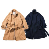 NAUTICA ( JAPAN ) Belted Wool Stand Collar Coat