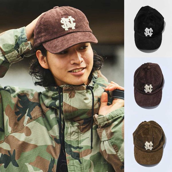 NAUTICA ( JAPAN ) Vintage-Style Corduroy Felt Logo Cap cotwo