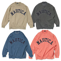NAUTICA ( JAPAN ) Pigment Dyed Arch Logo Crewneck Sweatshirt cotwo