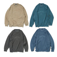 NAUTICA ( JAPAN ) Pigment Dyed Felt Patch Arch Logo Crewneck Sweatshirt cotwo