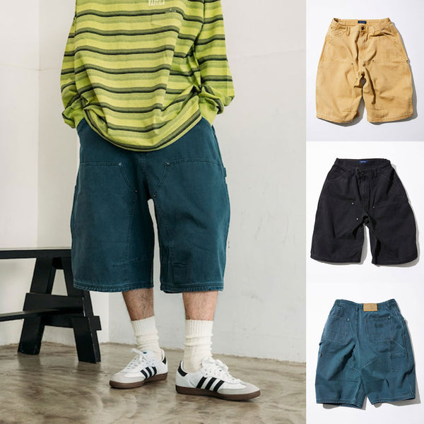 NAUTICA ( JAPAN ) Duck Super Wide Curve Double Knee Cropped Pants cotwo