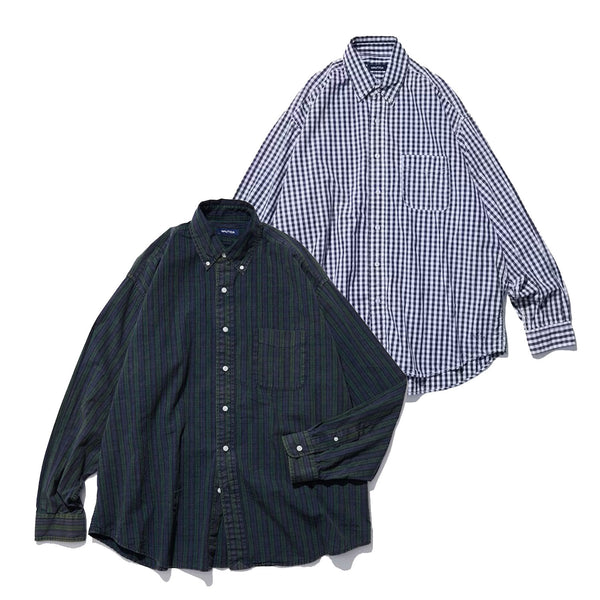 NAUTICA ( JAPAN ) Faded L/S Shirt (Broadcloth Check) cotwo