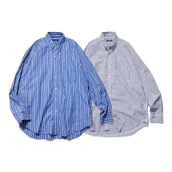 NAUTICA ( JAPAN ) Faded L/S Shirt (Broadcloth Stripes) cotwo