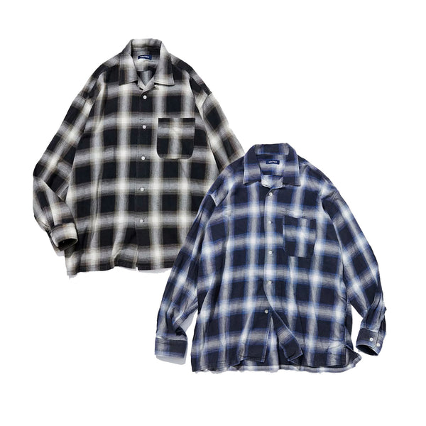 NAUTICA ( JAPAN ) Faded L/S Shirt (Ombre) cotwo