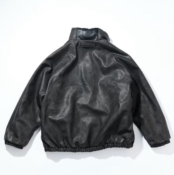 NAUTICA ( JAPAN ) Leatherett Nylon Reversible Short Quilted Jacket