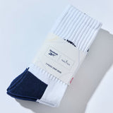 NAUTICA ( JAPAN ) x Reebok Exclusive 3 Pack Double Name Single Point Embroidered Ribbed Socks