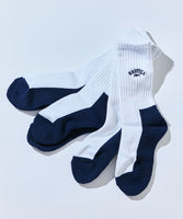 NAUTICA ( JAPAN ) x Reebok Exclusive 3 Pack Double Name Single Point Embroidered Ribbed Socks