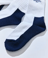NAUTICA ( JAPAN ) x Reebok Exclusive 3 Pack Double Name Single Point Embroidered Ribbed Socks