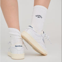 NAUTICA ( JAPAN ) x Reebok Exclusive 3 Pack Double Name Single Point Embroidered Ribbed Socks