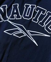 NAUTICA ( JAPAN ) x Reebok Exclusive Double Name Arch Logo Crew Neck T-Shirt Short Sleeve