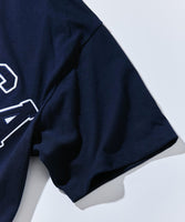 NAUTICA ( JAPAN ) x Reebok Exclusive Double Name Arch Logo Crew Neck T-Shirt Short Sleeve