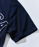 NAUTICA ( JAPAN ) x Reebok Exclusive Double Name Arch Logo Crew Neck T-Shirt Short Sleeve