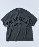 NAUTICA ( JAPAN ) x Reebok Exclusive Double Name Arch Logo Pigment Crew Neck T-Shirt Short Sleeve