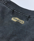 NAUTICA ( JAPAN ) x Reebok Exclusive Double Name Arch Logo Pigment Crew Neck T-Shirt Short Sleeve