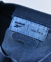 NAUTICA ( JAPAN ) x Reebok Exclusive Double Name Arch Logo Pigment Crew Neck T-Shirt Short Sleeve