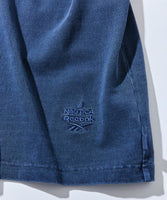 NAUTICA ( JAPAN ) x Reebok Exclusive Double Name Arch Logo Pigment Crew Neck T-Shirt Short Sleeve