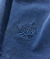 NAUTICA ( JAPAN ) x Reebok Exclusive Double Name Arch Logo Pigment Crew Neck T-Shirt Short Sleeve