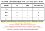 NEEDLES x STUDIOUS S/S Track Crew Neck Shirt - Mesh