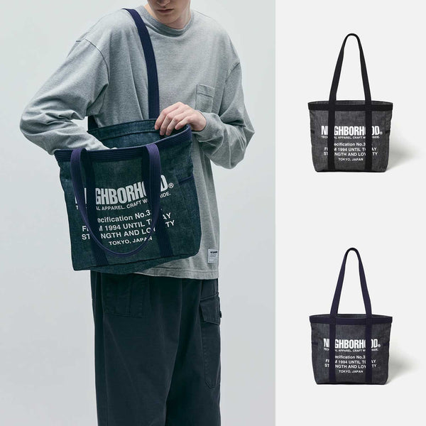 NEIGHBORHOOD 25A/W DENIM TOTE BAG-M [ 252TQNH-CG03 ] cotwo