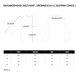 [ Pre-order ] NEIGHBORHOOD 26S/S MAP . CREWNECK LS-1 [ 261FPNH-CSM15 ]