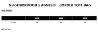 NEIGHBORHOOD x AGNES B. . BORDER TOTE BAG