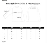 NEIGHBORHOOD x AGNES B. . CREWNECK LS-1